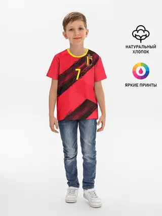 Детская базовая футболка / De Bruyne home EURO 2020