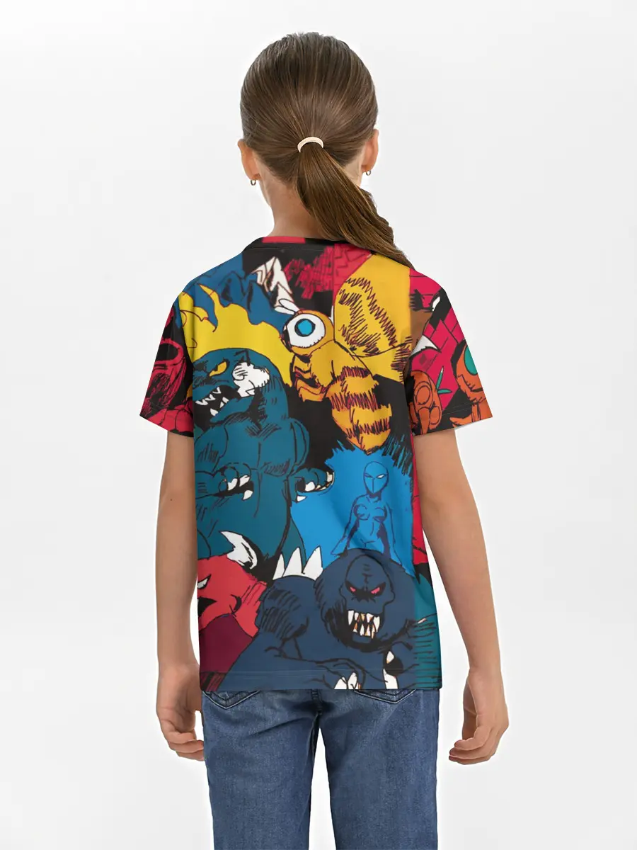 Детская базовая футболка / Годзилла