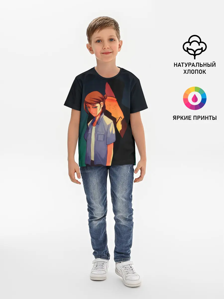 Детская базовая футболка / Анимационные Элли и Джоел