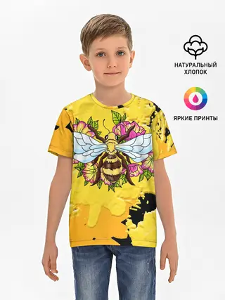 Детская базовая футболка / Пчела