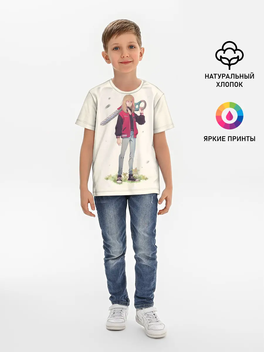 Детская базовая футболка / Кавай