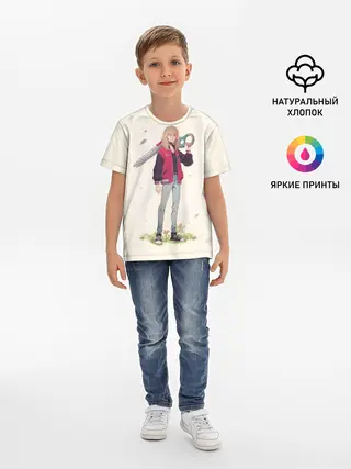 Детская базовая футболка / Кавай