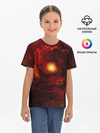 Детская базовая футболка / КОСМИЧЕСКИЙ ВИХРЬ
