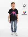 Детская базовая футболка / горы на фоне заката