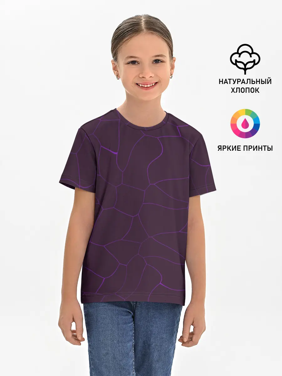 Детская базовая футболка / Вишневые разломы