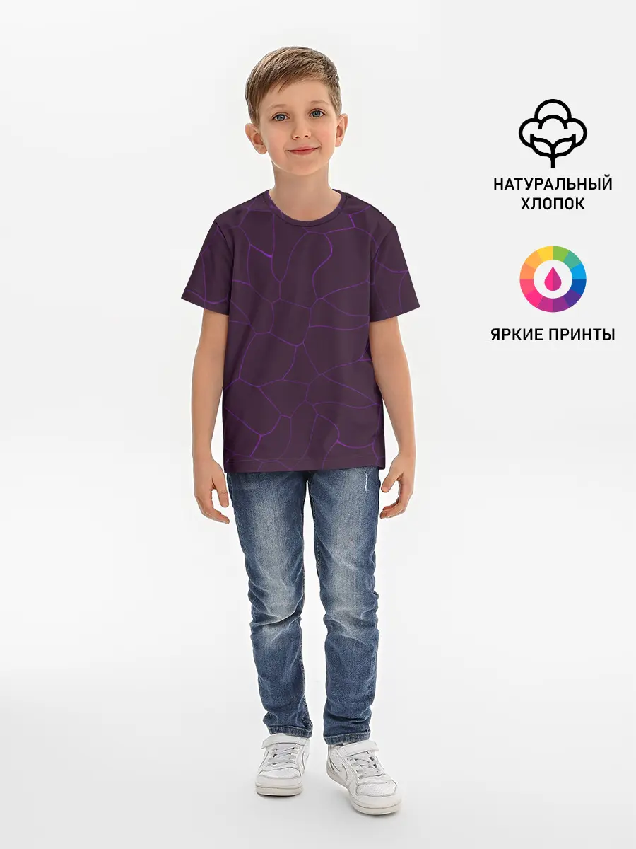 Детская базовая футболка / Вишневые разломы