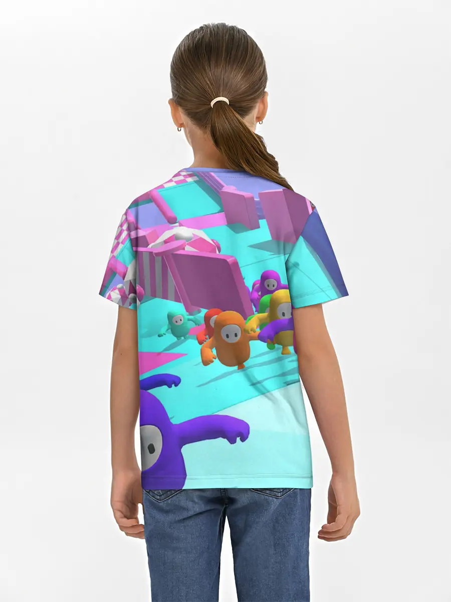 Детская базовая футболка / Fall Guys