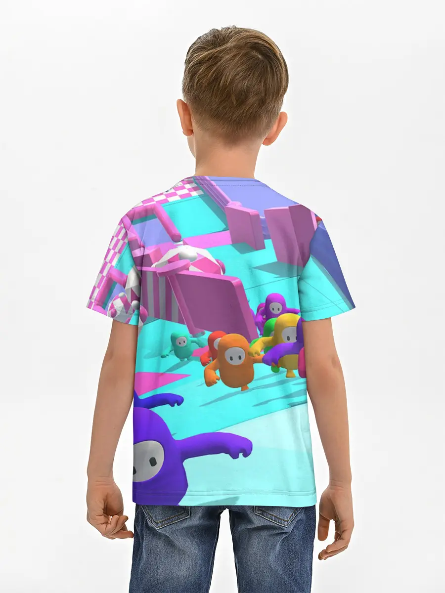 Детская базовая футболка / Fall Guys