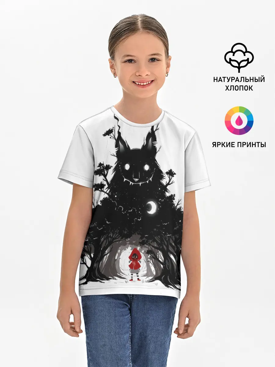 Детская базовая футболка / Красная шапочка