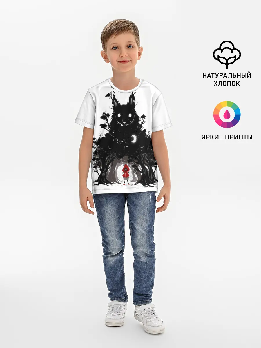 Детская базовая футболка / Красная шапочка