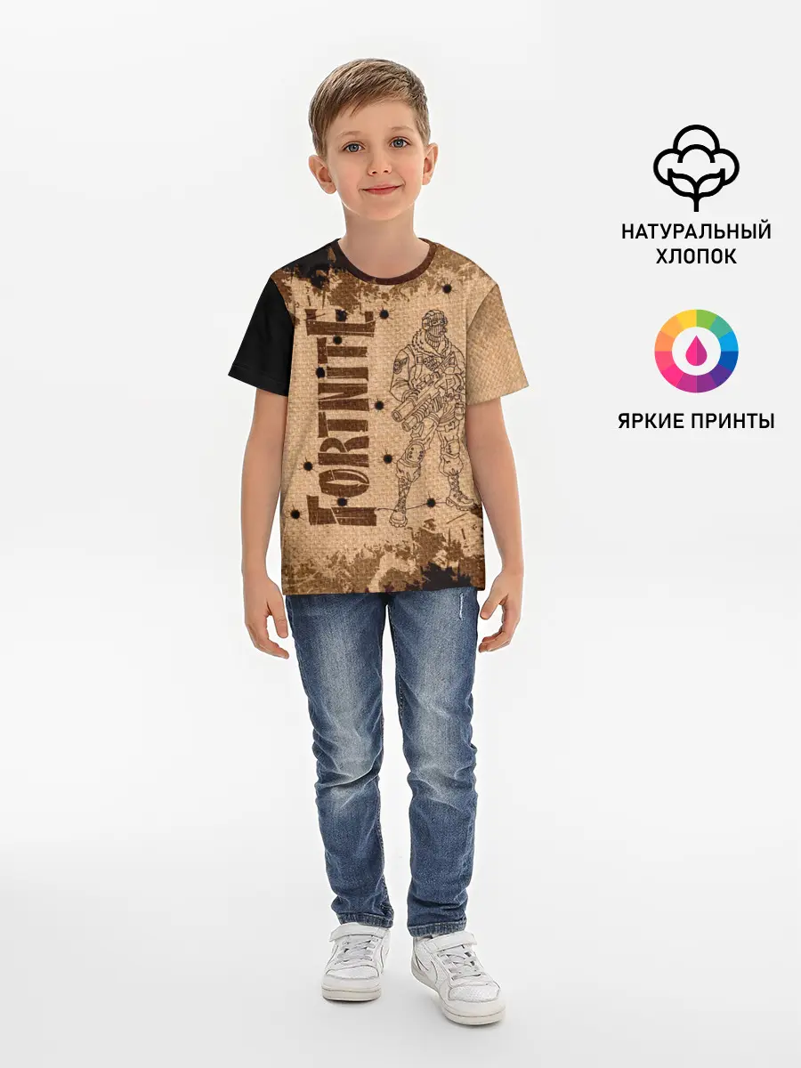 Детская базовая футболка / Fortnite