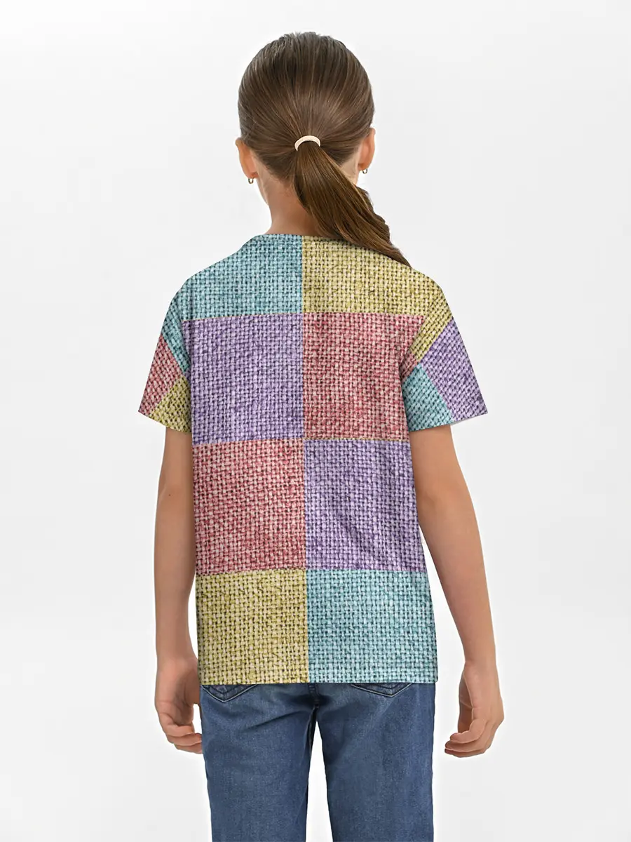 Детская базовая футболка / Patchwork