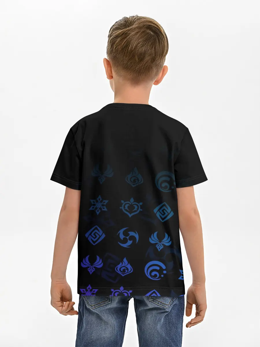 Детская базовая футболка / Барбара / Genshin Impact