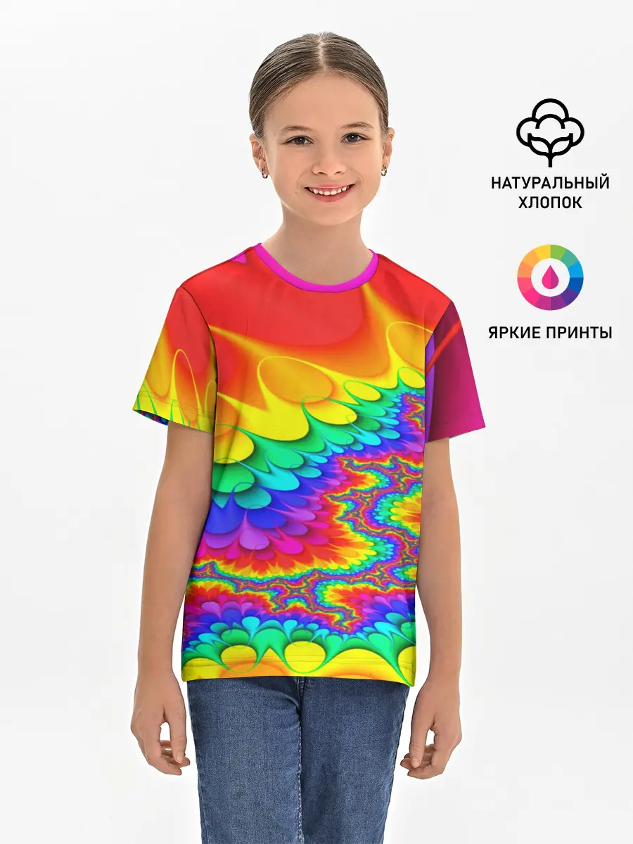 Детская базовая футболка / TIE-DYE