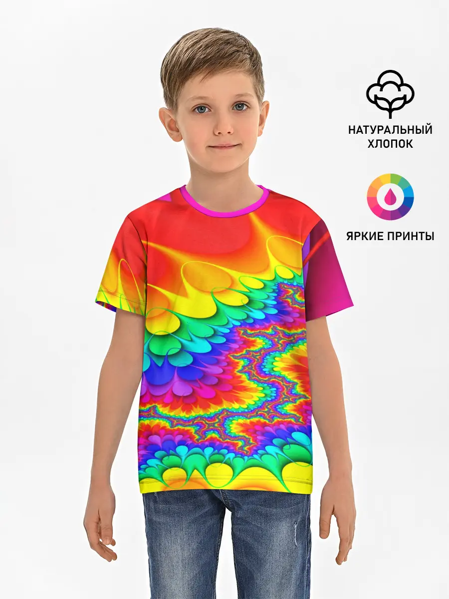 Детская базовая футболка / TIE-DYE