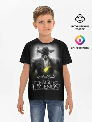 Детская базовая футболка / League of Legends,Twisted Fate