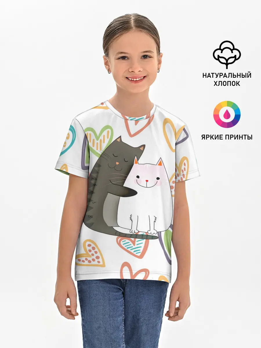 Детская базовая футболка / Сладкая парочка