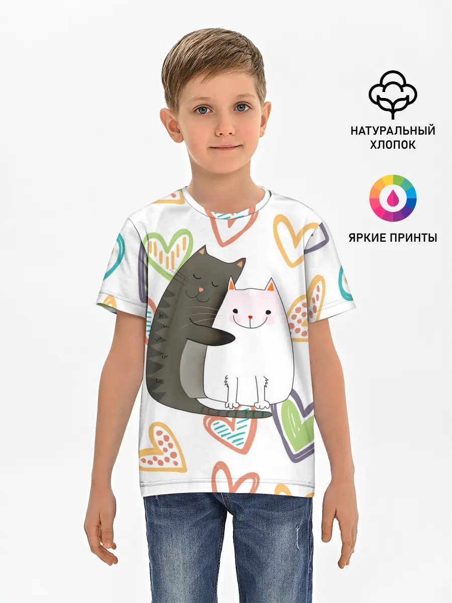 Детская базовая футболка / Сладкая парочка