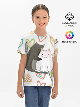 Детская базовая футболка / Сладкая парочка