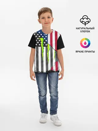 Детская базовая футболка / MONSTER ENERGY