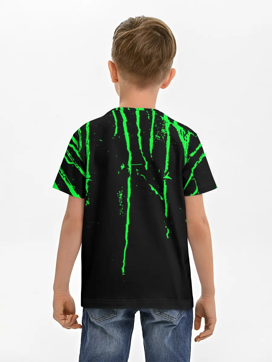 Детская базовая футболка / Warning Coronavirus