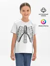 Детская базовая футболка / ребра скелета