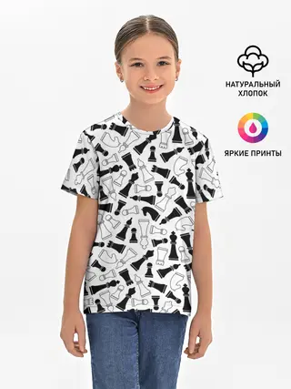 Детская базовая футболка / Шахматы