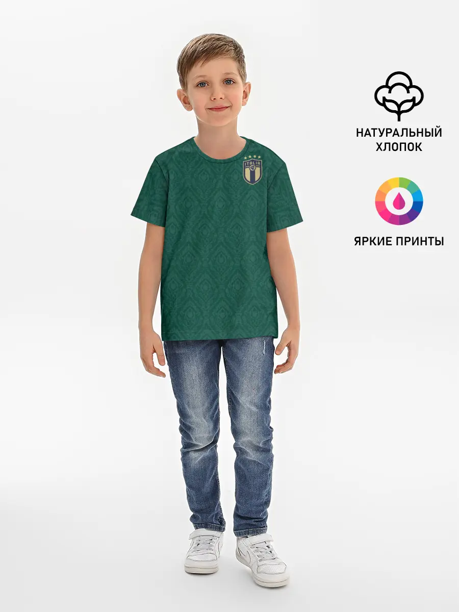 Детская базовая футболка / Italy home EURO 2020