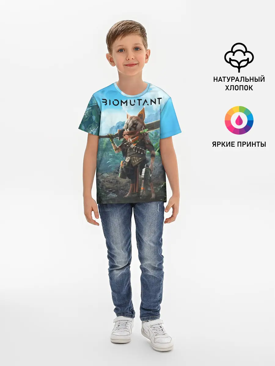 Детская базовая футболка / Biomutant Биомутант