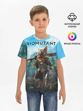 Детская базовая футболка / Biomutant Биомутант