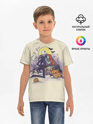 Детская базовая футболка / Персонажи Хэллоуина