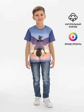 Детская базовая футболка / КЛИНОК РАССЕКАЮЩИЙ ДЕМОНОВ