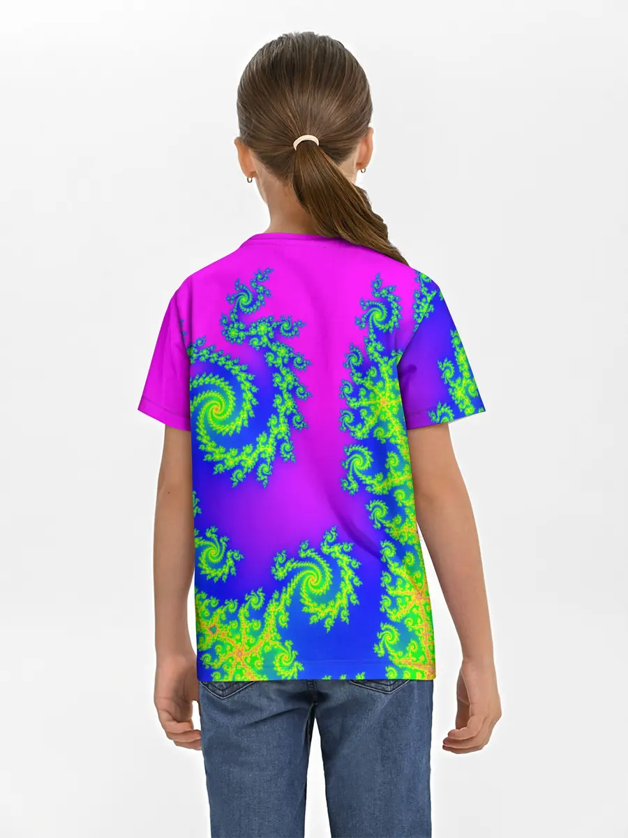 Детская базовая футболка / КИСЛОТНЫЙ НЕОН