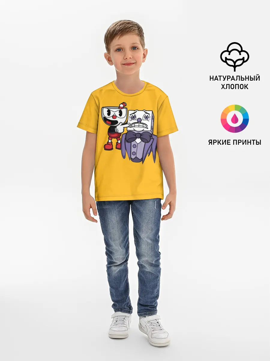 Детская базовая футболка / CUPHEAD