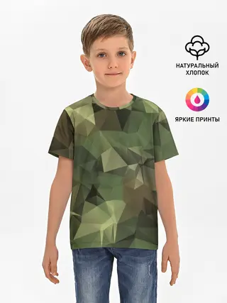 Детская базовая футболка / Камуфляж
