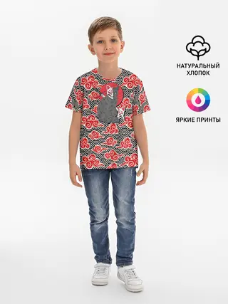 Детская базовая футболка / Кот-оборотень