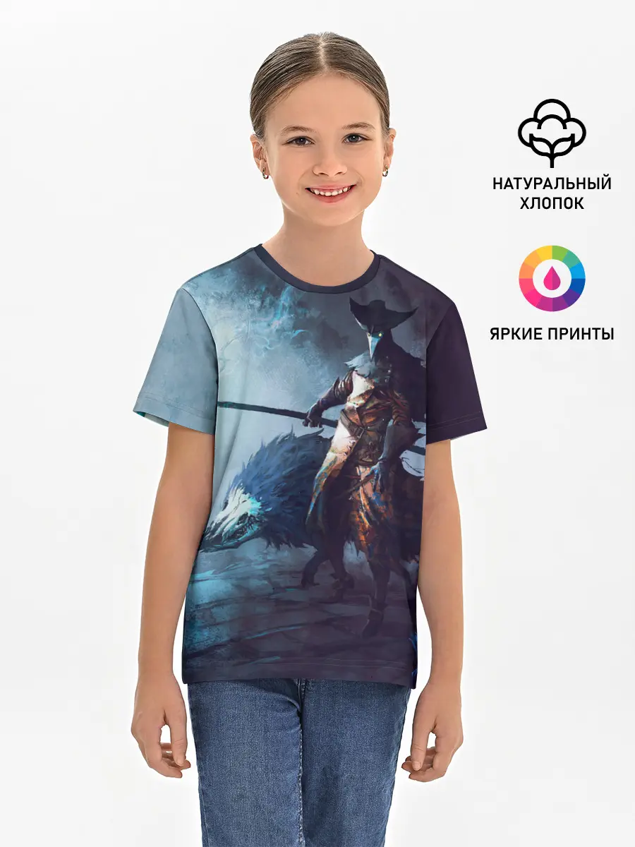 Детская базовая футболка / Plague Doctor painting