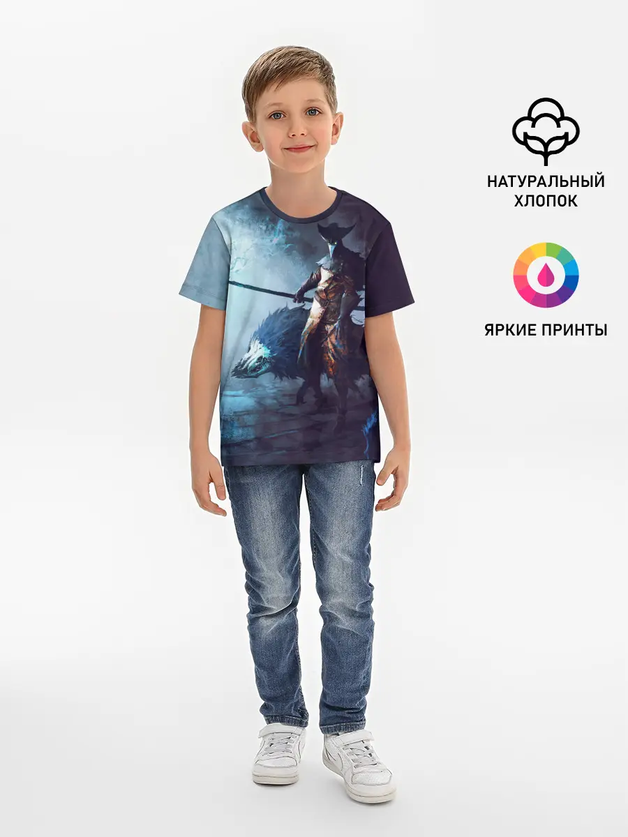 Детская базовая футболка / Plague Doctor painting