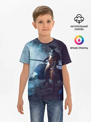 Детская базовая футболка / Plague Doctor painting