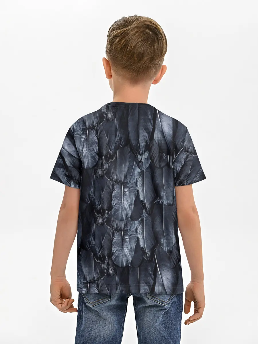 Детская базовая футболка / Черный Ворон