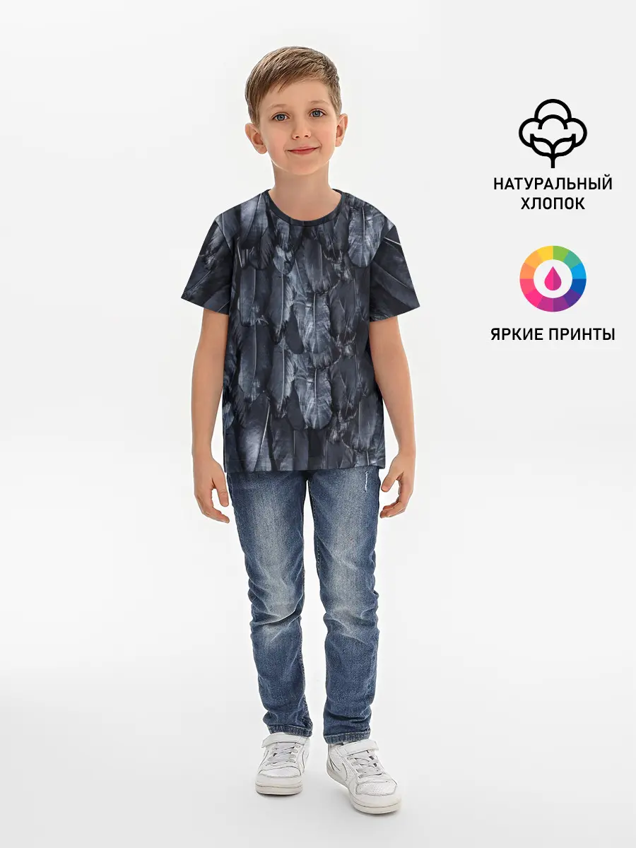 Детская базовая футболка / Черный Ворон