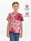Детская базовая футболка / Розовые Розы