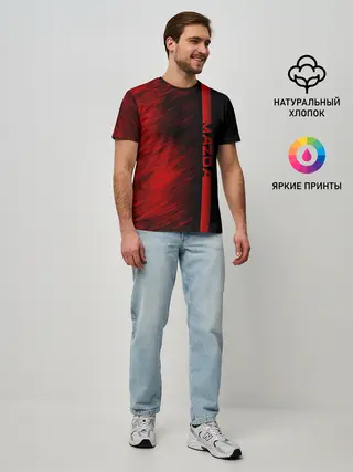Мужская базовая футболка / Mazda