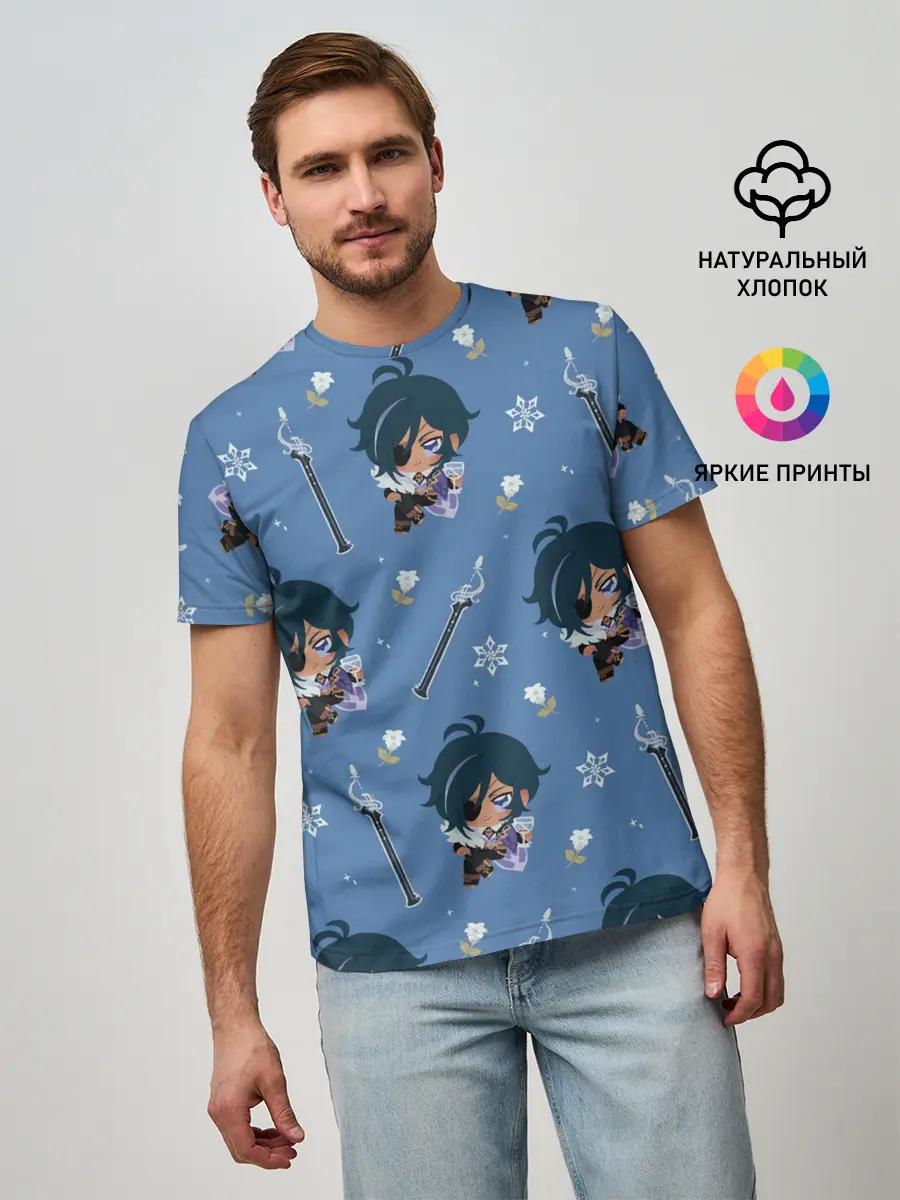 Мужская базовая футболка / Genshin Impact