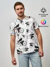 Мужская базовая футболка / Панды На Велосипеде