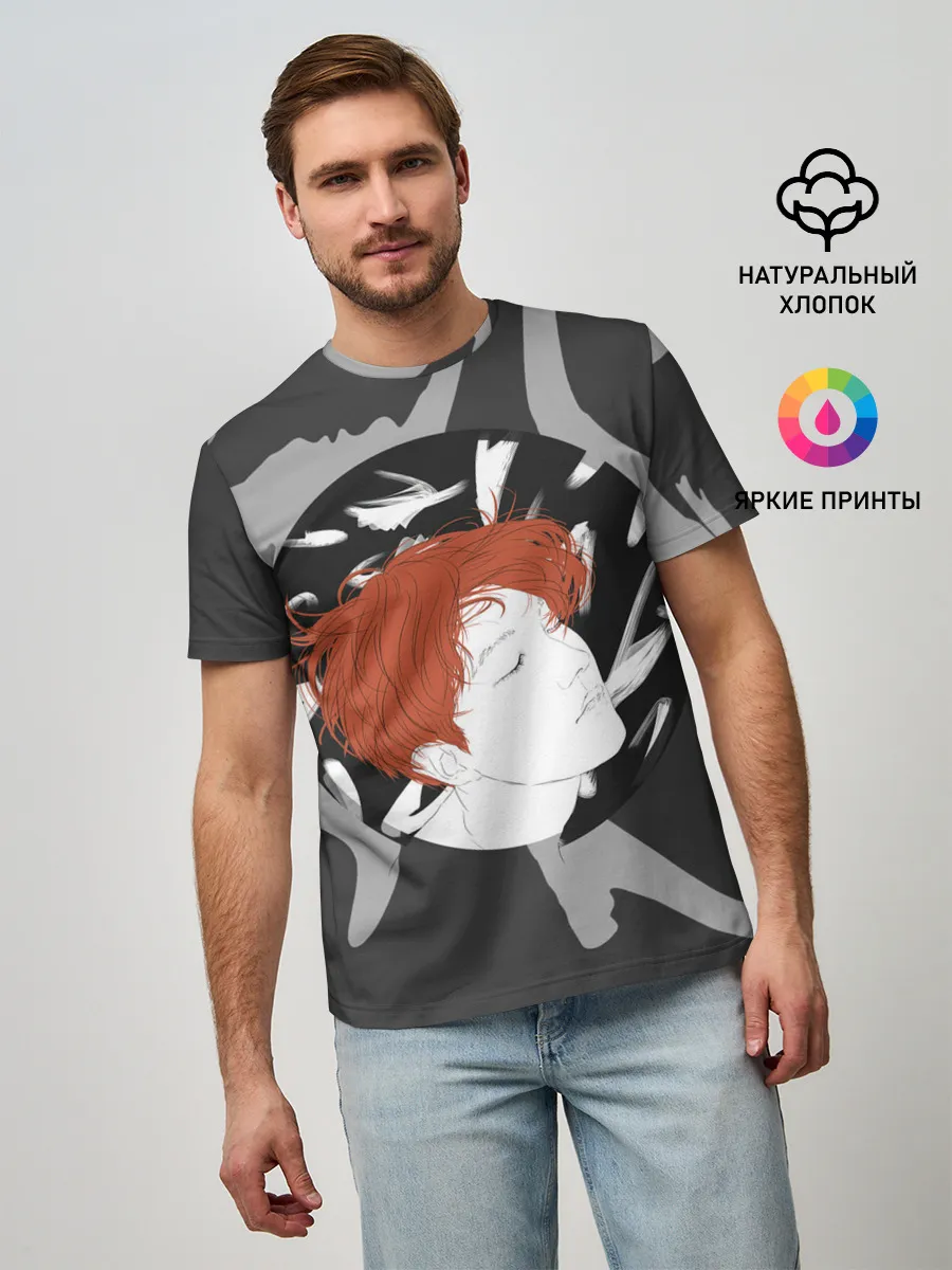 Мужская базовая футболка / BTS Style