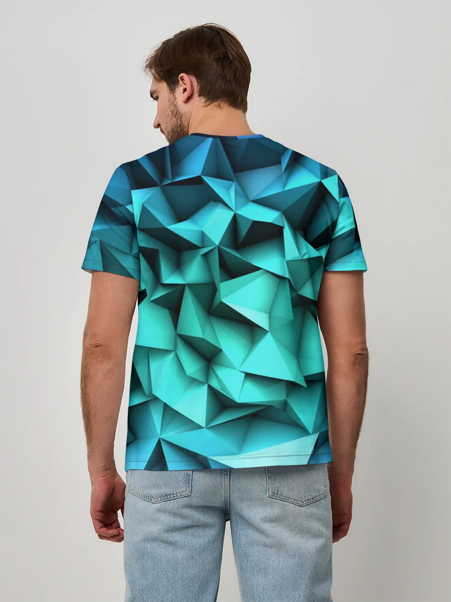 Мужская базовая футболка / abstraction geometry