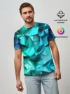 Мужская базовая футболка / abstraction geometry