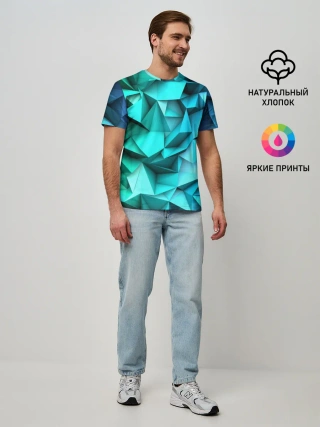 Мужская базовая футболка / abstraction geometry