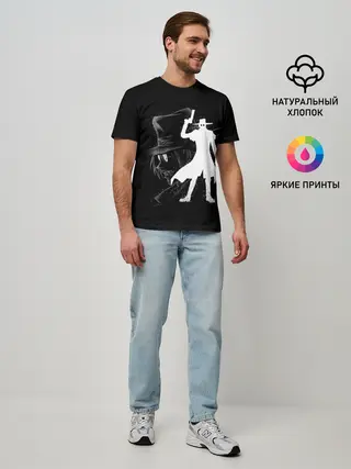 Мужская базовая футболка / Силуэт Hellsing